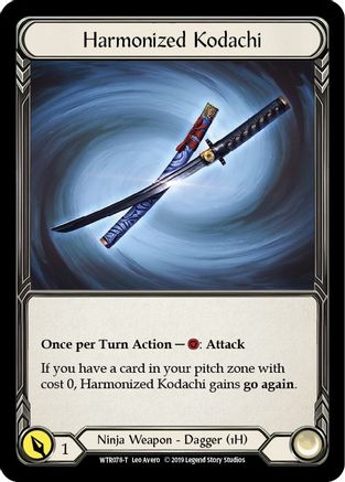 Harmonized Kodachi // Rhinar, Reckless Rampage [U-WTR078 // U-WTR001] (Welcome to Rathe Unlimited)  Unlimited Normal