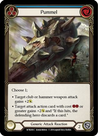 Pummel (Blue) [U-WTR208] (Welcome to Rathe Unlimited)  Unlimited Rainbow Foil