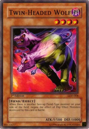 Twin-Headed Wolf (LOD-008) - Legacy of Darkness 1st Edition