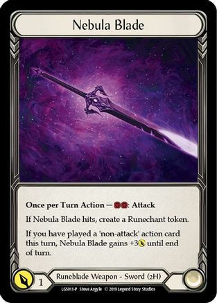 Nebula Blade [LGS011-P] (Promo)  1st Edition Cold Foil
