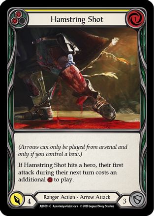 Hamstring Shot (Yellow) [U-ARC061] (Arcane Rising Unlimited)  Unlimited Normal