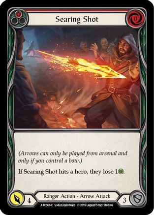 Searing Shot (Red) [ARC069-C] (Arcane Rising)  1st Edition Normal