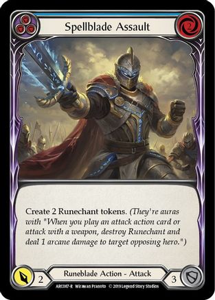 Spellblade Assault (Blue) [U-ARC087] (Arcane Rising Unlimited)  Unlimited Normal