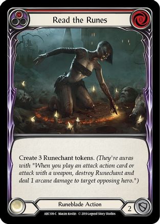 Read the Runes (Red) [ARC109-C] (Arcane Rising)  1st Edition Normal