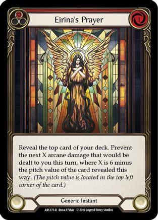 Eirina's Prayer (Red) [U-ARC173] (Arcane Rising Unlimited)  Unlimited Normal