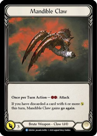 Mandible Claw [U-CRU004] (Crucible of War Unlimited)  Unlimited Rainbow Foil