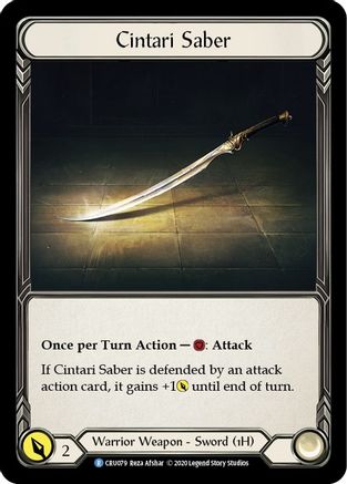 Cintari Saber [U-CRU079] (Crucible of War Unlimited)  Unlimited Normal
