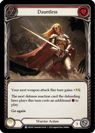 Dauntless (Red) [U-CRU085] (Crucible of War Unlimited)  Unlimited Normal