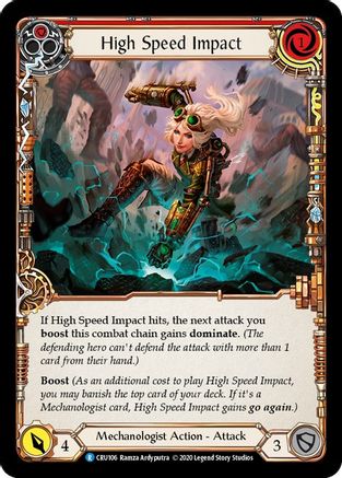 High Speed Impact (Red) [CRU106] (Crucible of War)  1st Edition Normal