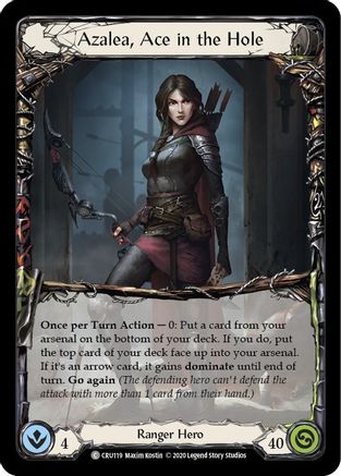 Azalea, Ace in the Hole [CRU119] (Crucible of War)  1st Edition Normal