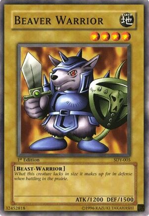 Beaver Warrior (SDY-005) - Starter Deck: Yugi 1st Edition