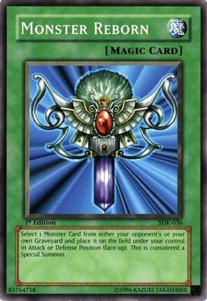 Monster Reborn (SDK-036) - Starter Deck: Kaiba 1st Edition