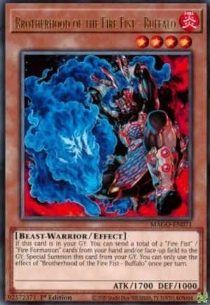 Brotherhood of the Fire Fist - Buffalo (MAGO-EN071) - Maximum Gold 1st Edition