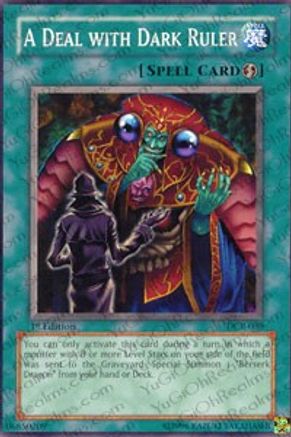 A Deal with Dark Ruler (DCR-030) - Dark Crisis 1st Edition
