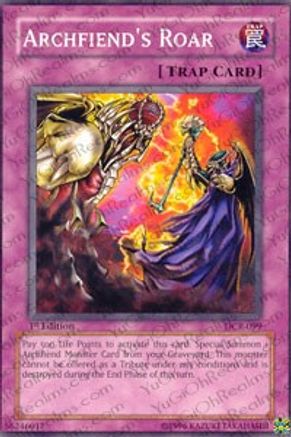 Archfiend's Roar (DCR-099) - Dark Crisis 1st Edition