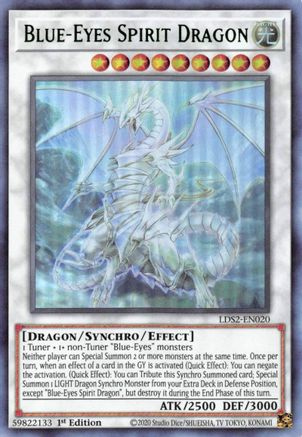 Blue-Eyes Spirit Dragon (Green) (LDS2-EN020) - Legendary Duelists: Season 2 1st Edition