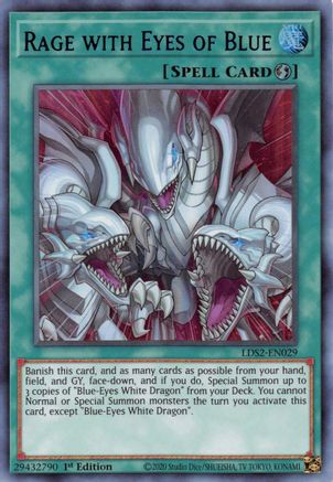 Rage with Eyes of Blue (Purple) (LDS2-EN029) - Legendary Duelists: Season 2 1st Edition
