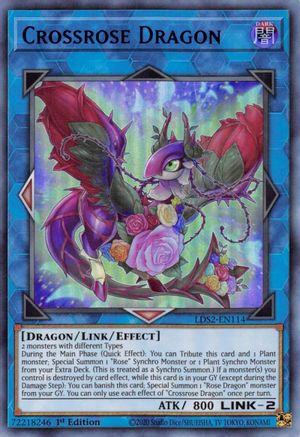 Crossrose Dragon (Blue) (LDS2-EN114) - Legendary Duelists: Season 2 1st Edition