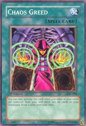 Chaos Greed (IOC-038) - Invasion of Chaos 1st Edition