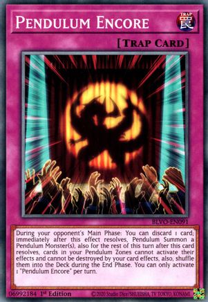 Pendulum Encore (BLVO-EN091) - Blazing Vortex 1st Edition