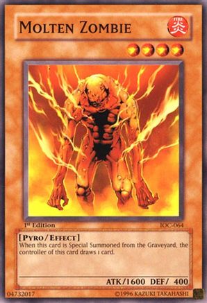 Molten Zombie (IOC-064) - Invasion of Chaos 1st Edition