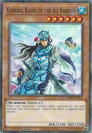 General Raiho of the Ice Barrier (SDFC-EN015) - Structure Deck: Freezing Chains 1st Edition