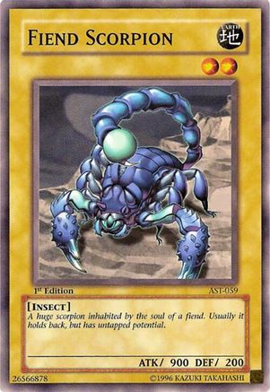 Fiend Scorpion (AST-059) - Ancient Sanctuary 1st Edition