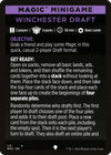 Winchester Draft // Winchester Draft (cont'd) (MMH2-001) - Modern Horizons 2 Minigames Foil