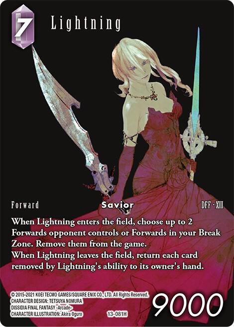 Lightning (13-081H) Full Art - Opus XIII: Crystal Radiance (OP13) [Final Fantasy]