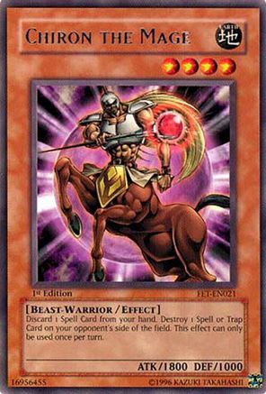 Chiron the Mage (FET-EN021) - Flaming Eternity 1st Edition