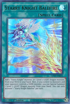 Starry Knight Balefire (GFTP-EN031) - Ghosts From the Past 1st Edition