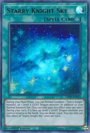 Starry Knight Sky (GFTP-EN032) - Ghosts From the Past 1st Edition