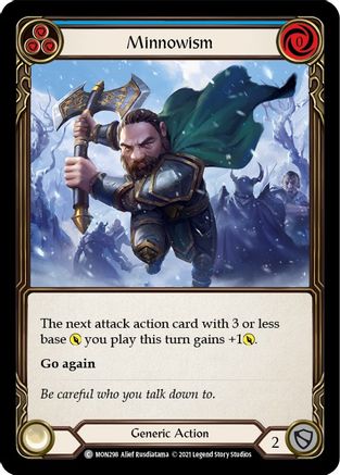 Minnowism (Blue) [U-MON298-RF] (Monarch Unlimited)  Unlimited Rainbow Foil