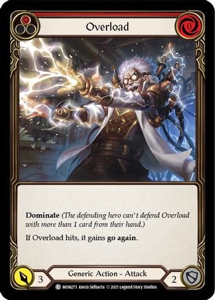 Overload (Red) [MON275-RF] (Monarch)  1st Edition Rainbow Foil