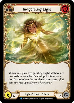 Invigorating Light (Red) [MON066-RF] (Monarch)  1st Edition Rainbow Foil