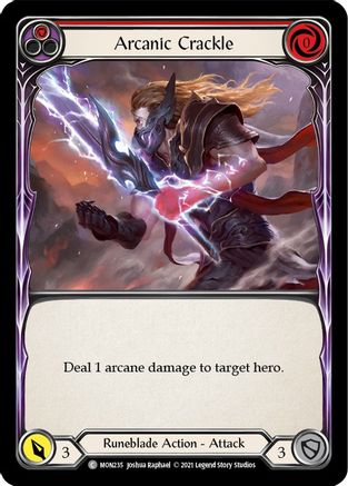 Arcanic Crackle (Red) [U-MON235] (Monarch Unlimited)  Unlimited Normal