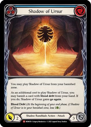 Shadow of Ursur [MON156] (Monarch)  1st Edition Normal