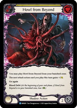 Howl from Beyond (Yellow) [MON201-RF] (Monarch)  1st Edition Rainbow Foil