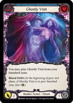 Ghostly Visit (Blue) [U-MON205-RF] (Monarch Unlimited)  Unlimited Rainbow Foil