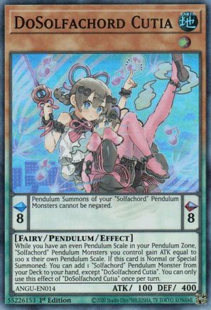 DoSolfachord Cutia (ANGU-EN014) - Ancient Guardians 1st Edition