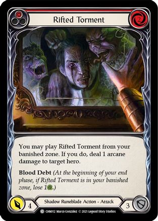 Rifted Torment (Red) [CHN012] (Monarch Chane Blitz Deck)
