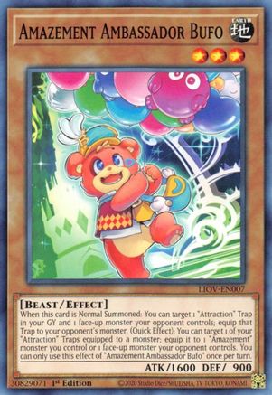 Amazement Ambassador Bufo (LIOV-EN007) - Lightning Overdrive 1st Edition