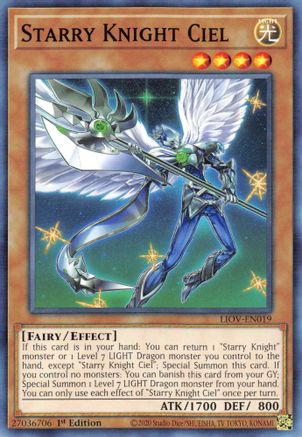 Starry Knight Ciel (LIOV-EN019) - Lightning Overdrive 1st Edition