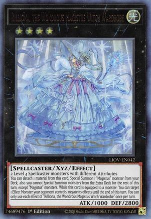 Rilliona, the Wondrous Magistus Witch Wardrobe (LIOV-EN042) - Lightning Overdrive 1st Edition
