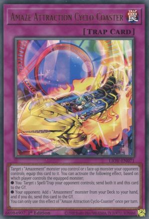 Amaze Attraction Cyclo-Coaster (LIOV-EN071) - Lightning Overdrive 1st Edition