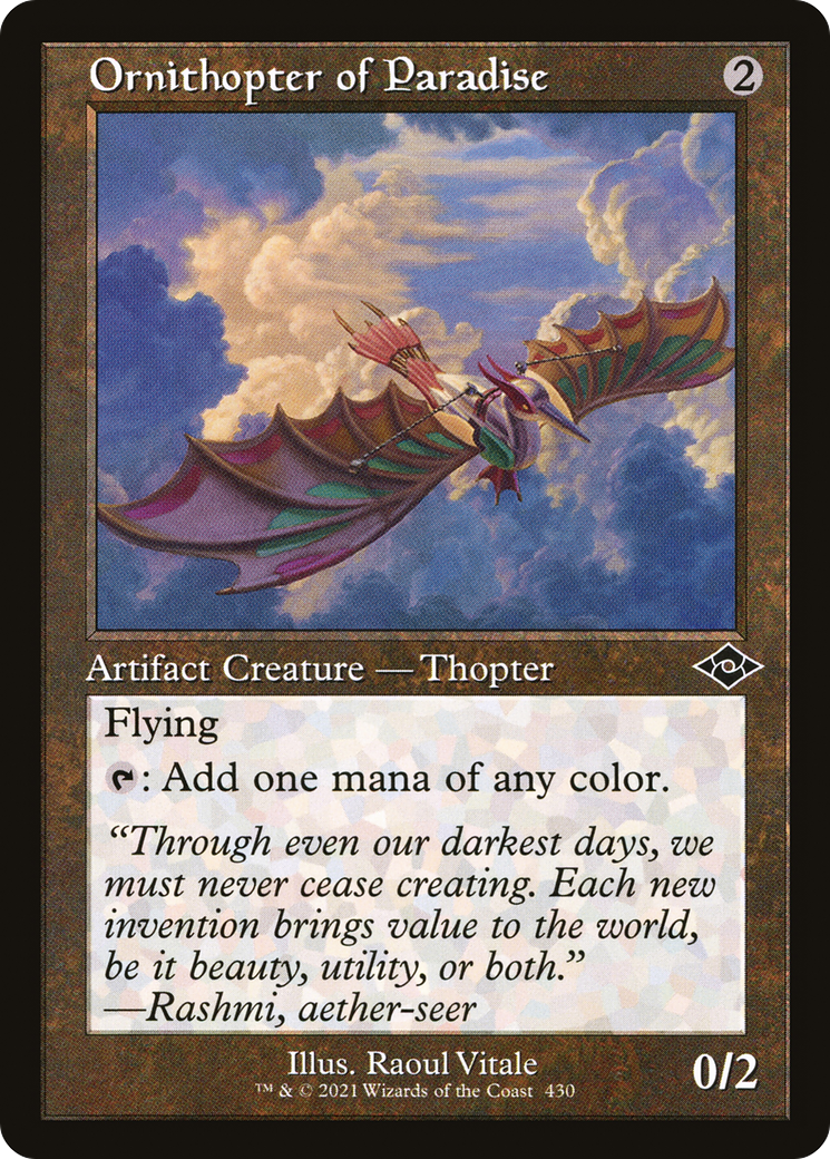 Ornithopter of Paradise (Retro Foil Etched) [Modern Horizons 2]