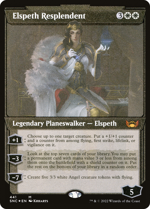 Elspeth Resplendent (Showcase Art Deco Foil Etched) [Streets of New Capenna]
