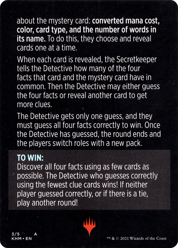 Booster Sleuth // Booster Sleuth (cont'd) (MKHM-003) - Kaldheim Minigames