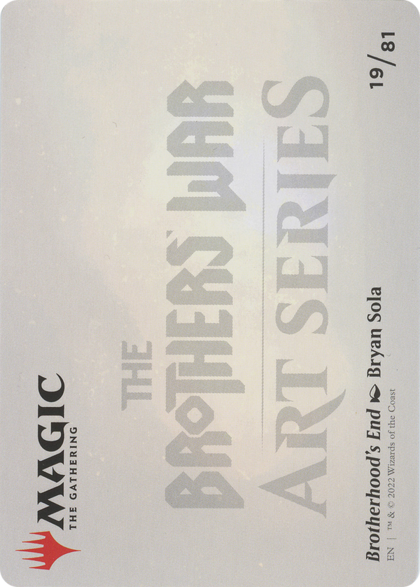 Brotherhood's End // Brotherhood's End (ABRO-019) - The Brothers' War Art Series (Borderless)