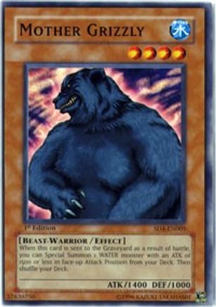 Mother Grizzly (SD4-EN005) - Structure Deck: Fury from the Deep 1st Edition